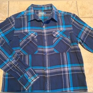 Tony Hawk Flannel Double Pocket Button-Down Shirt